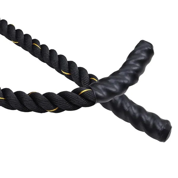 2"x40' Poly Undulation Battling Workout Rope Black