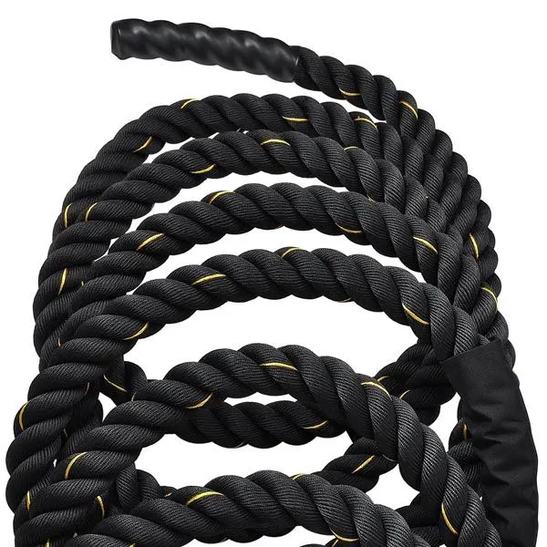 2"x40' Poly Undulation Battling Workout Rope Black
