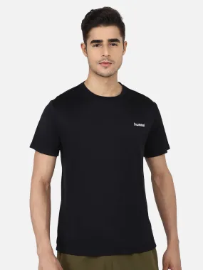 Adalwin Round Neck Half Sleeve Solid Regular fit Polyester T-shirt for Men Comfortable Breathable Fabric Stretchable for Everyday Use Ideal for Yoga Training Gym Running or Performance