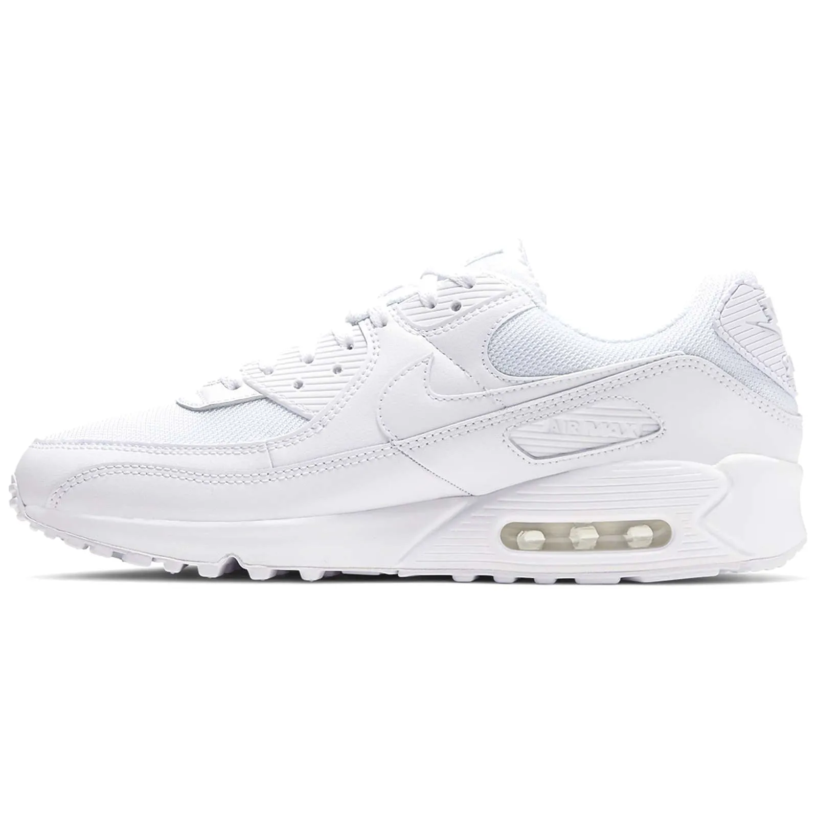 Air Max 90 Textile Leather Men's Low-Top Trainers