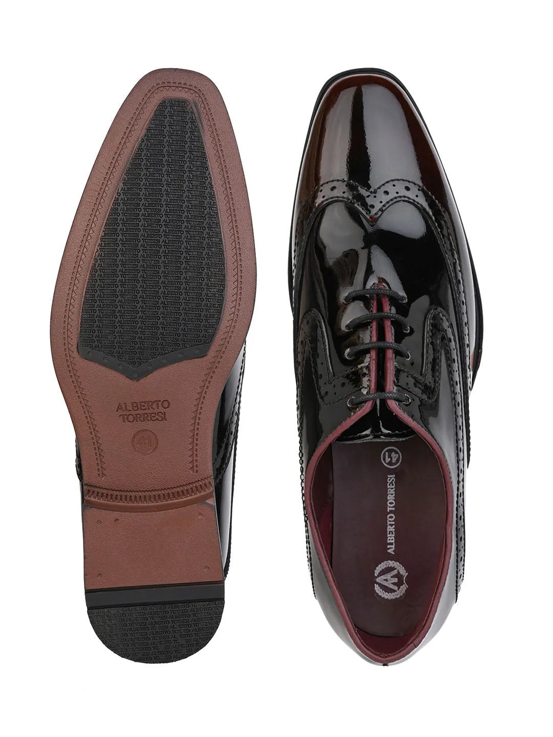 Alberto Torresi Party Wear Patent Formal Shoes