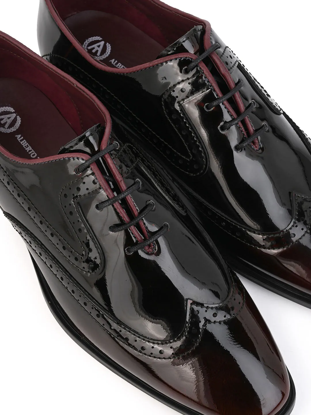 Alberto Torresi Party Wear Patent Formal Shoes
