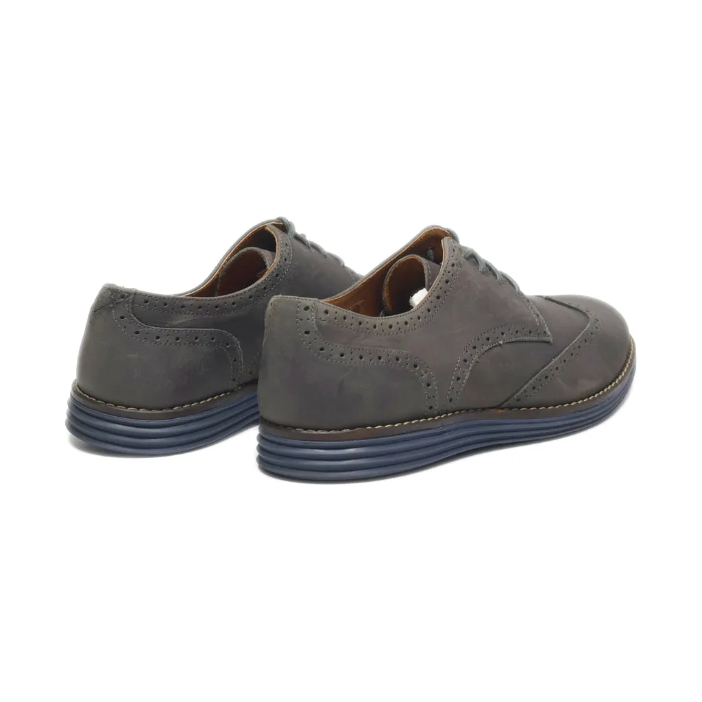 B2 Formal Lace Ups Leather Grey Colour For Men