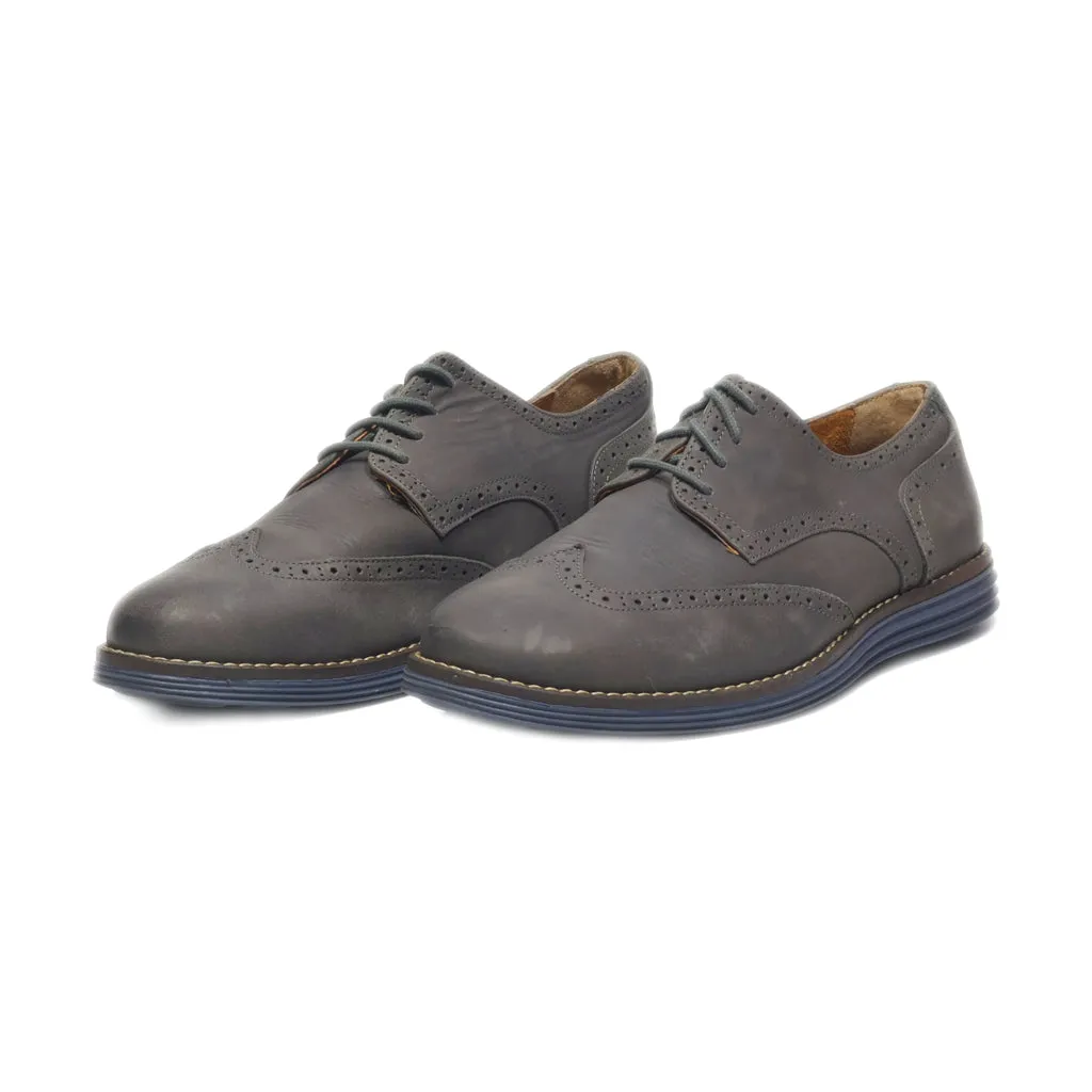 B2 Formal Lace Ups Leather Grey Colour For Men