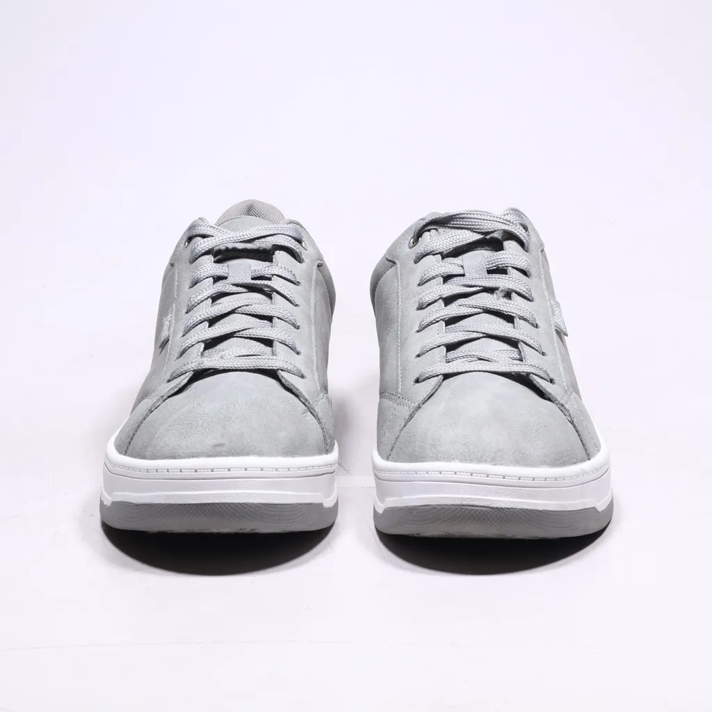 Bass Casual Lace Ups Leather Grey Color For Men