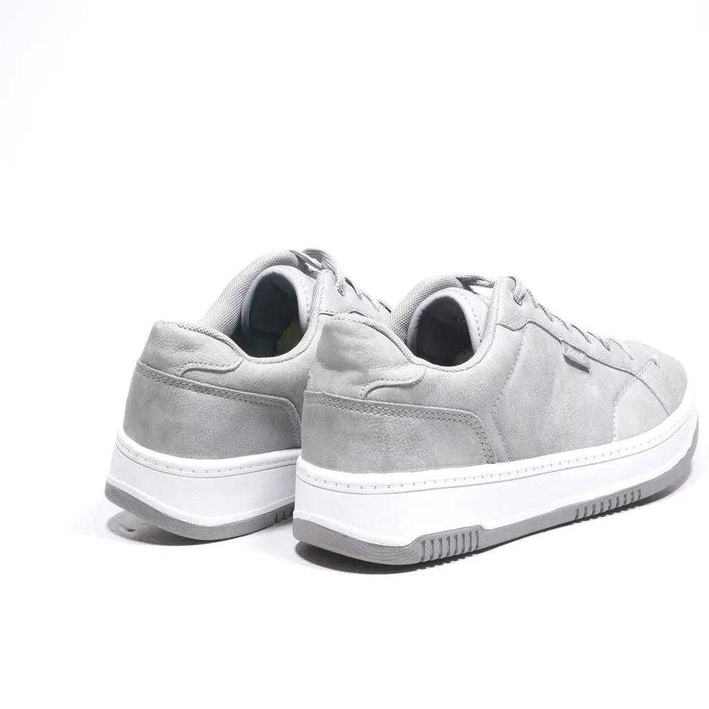 Bass Casual Lace Ups Leather Grey Color For Men