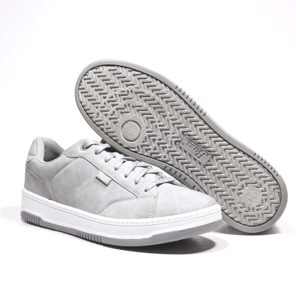 Bass Casual Lace Ups Leather Grey Color For Men