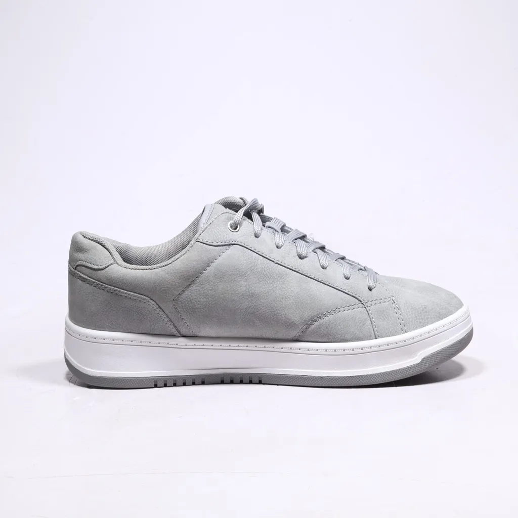 Bass Casual Lace Ups Leather Grey Color For Men