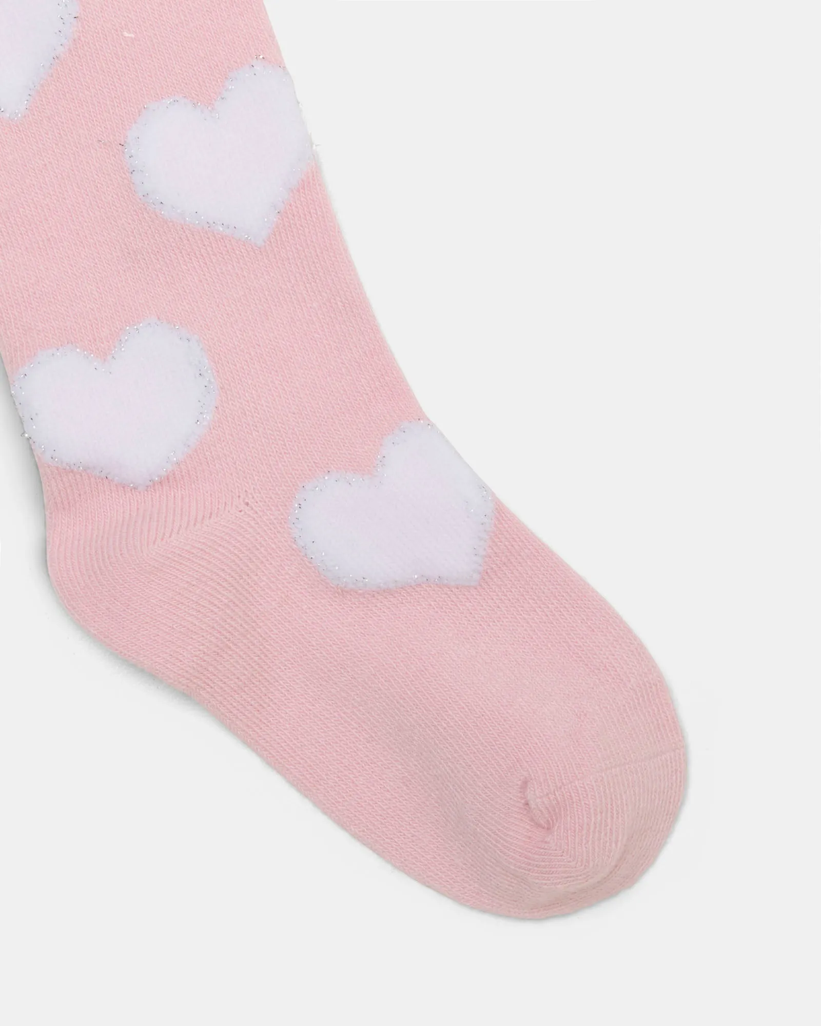 Bold Heart Cotton Tights Dusty Pink