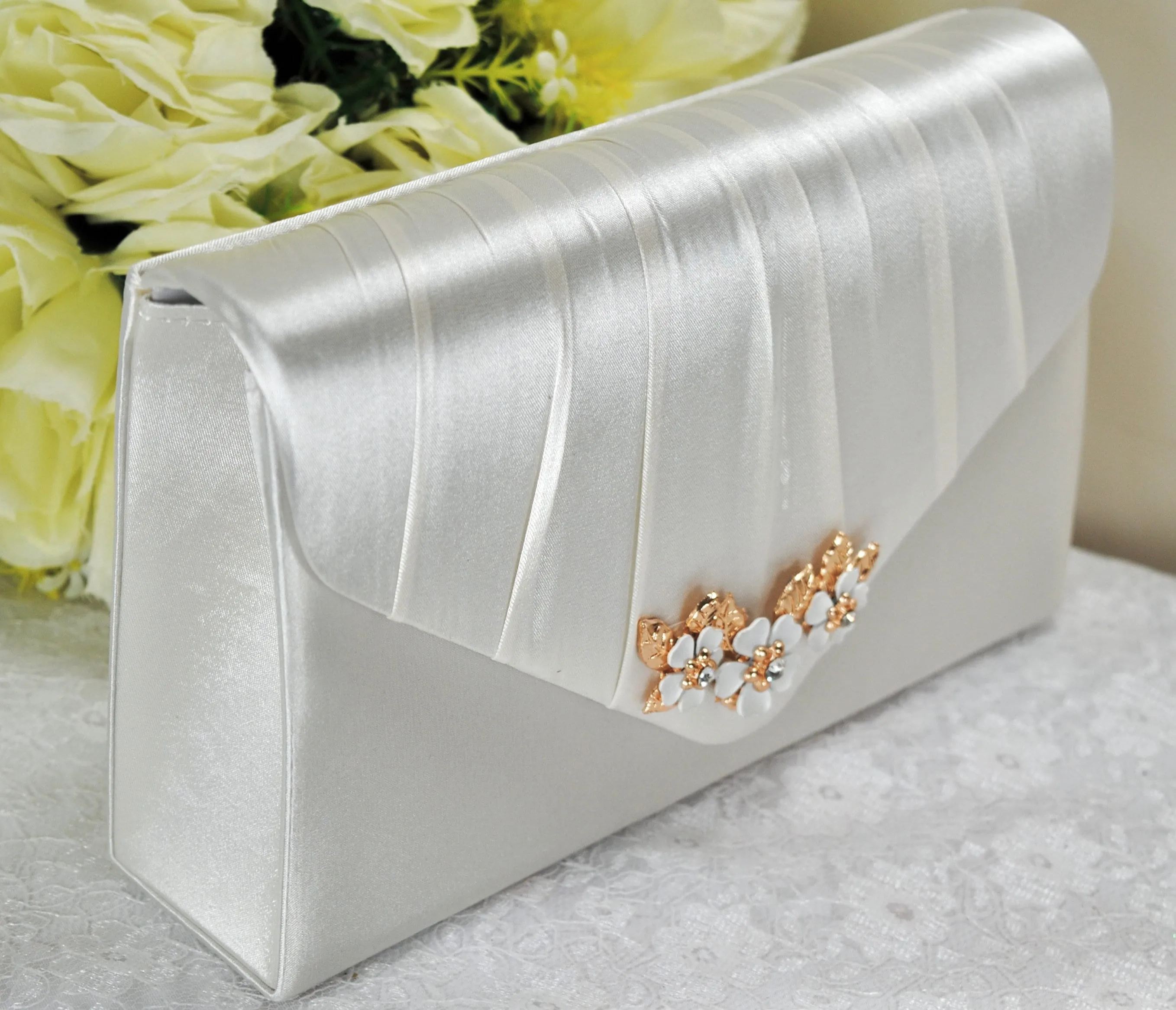 Cherry Blossom Heels with Matching Clutch Bag