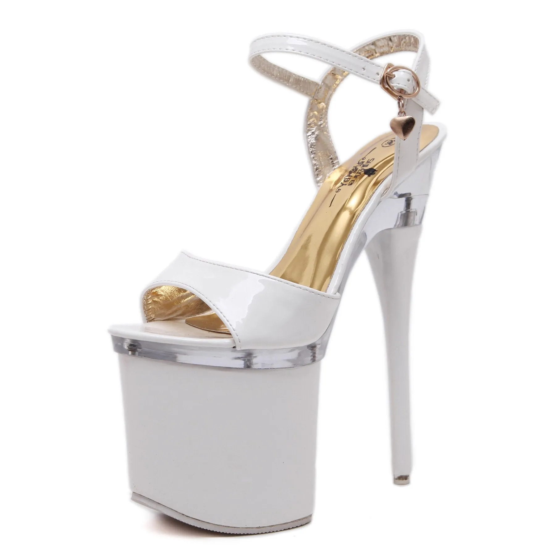 Chicvane Women's Ankle Strap Peep Toe Platform Stiletto heel Party Dress Sandals
