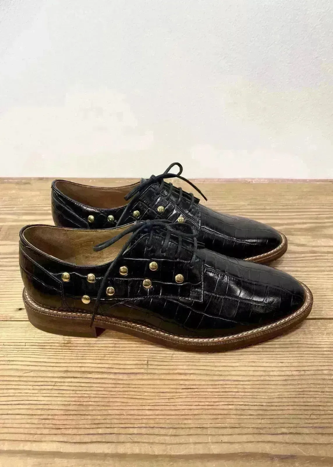 Derbies Call Lace Schmoove Print coco black