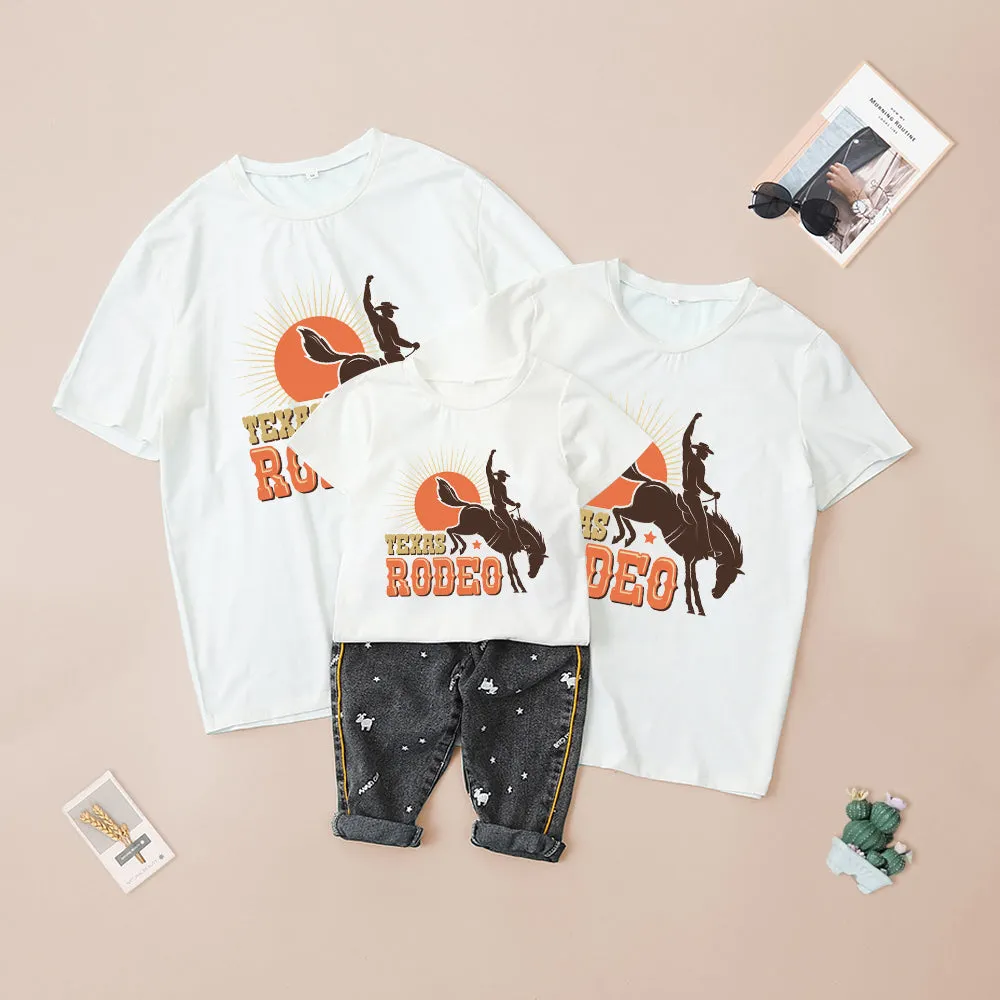 Family Matching Clothes Parent-Child Short Sleeve T-shirt