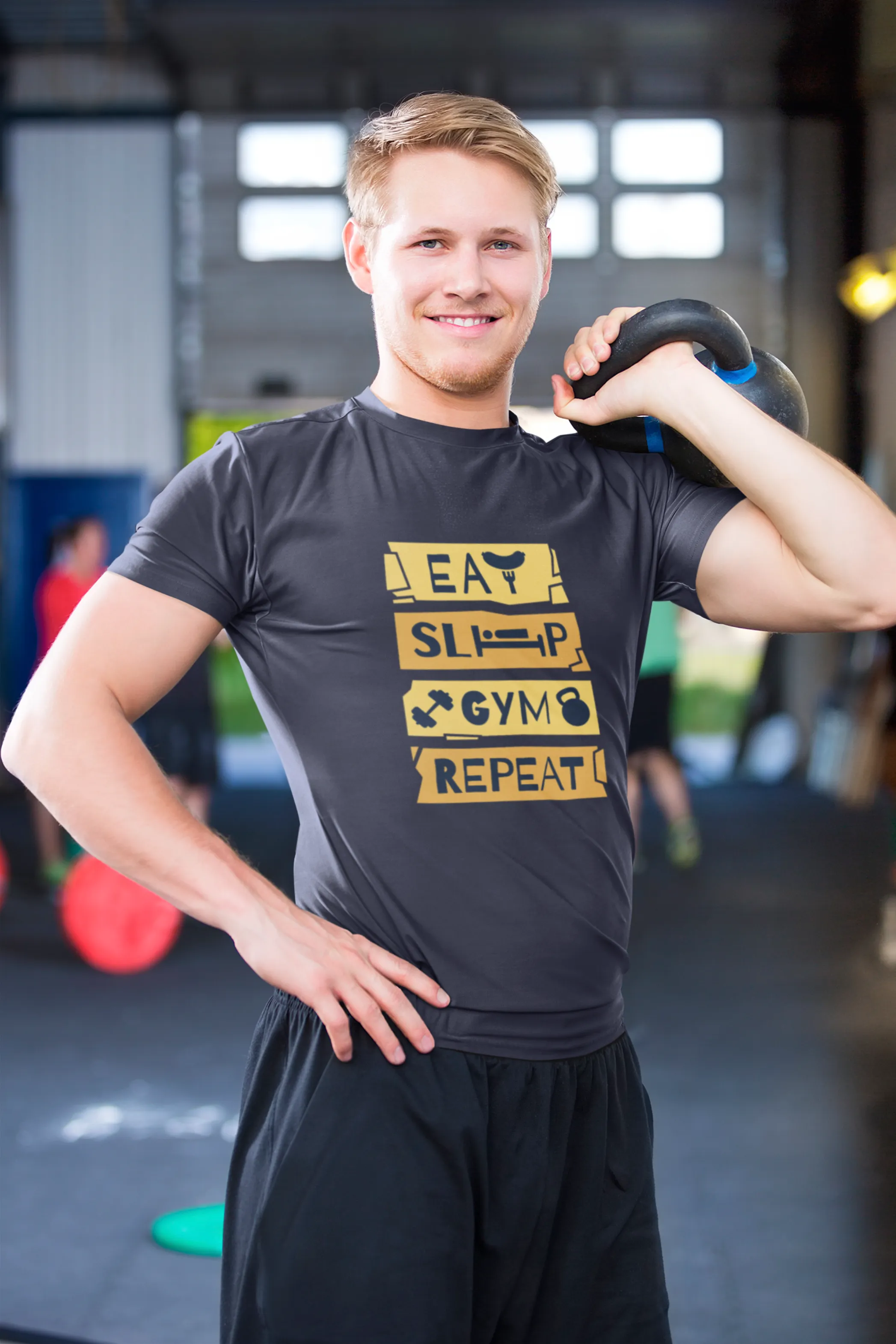 Fitness Anthem Printed T-shirt for men