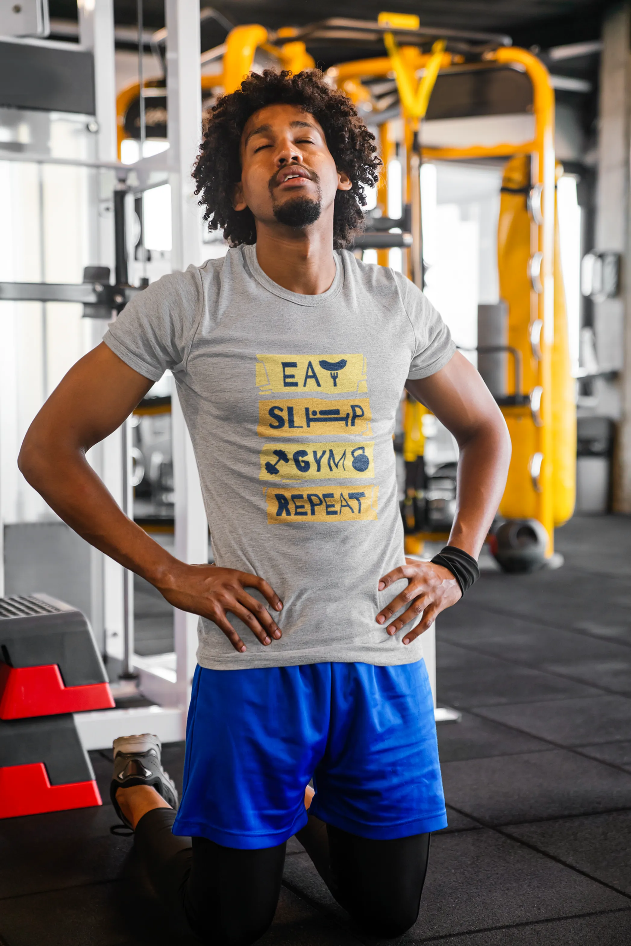 Fitness Anthem Printed T-shirt for men