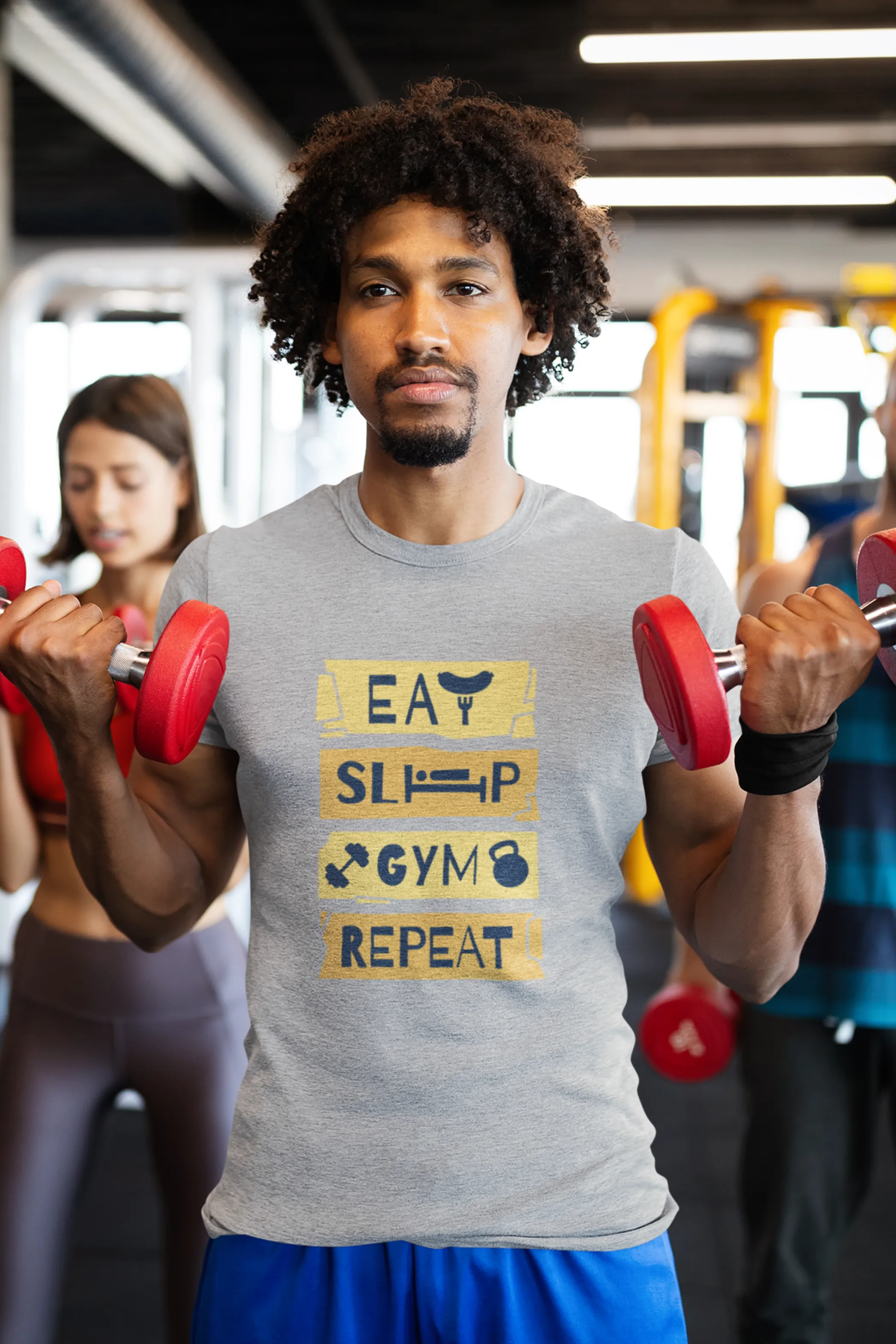 Fitness Anthem Printed T-shirt for men