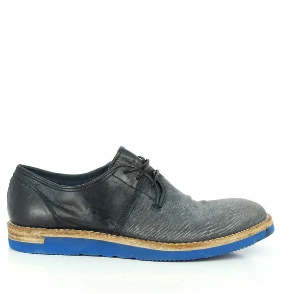 Forte 2162 Black & Grey Lace-Up Men's Shoes