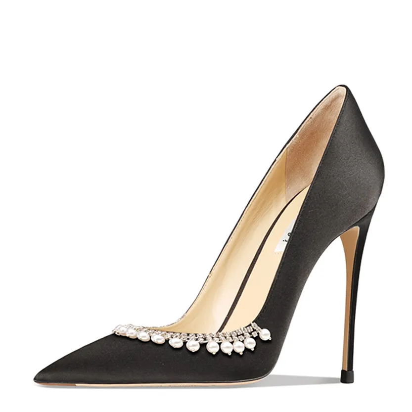 Funki Buys | Shoes | Women's Pearl Leather Wedding Stilettos