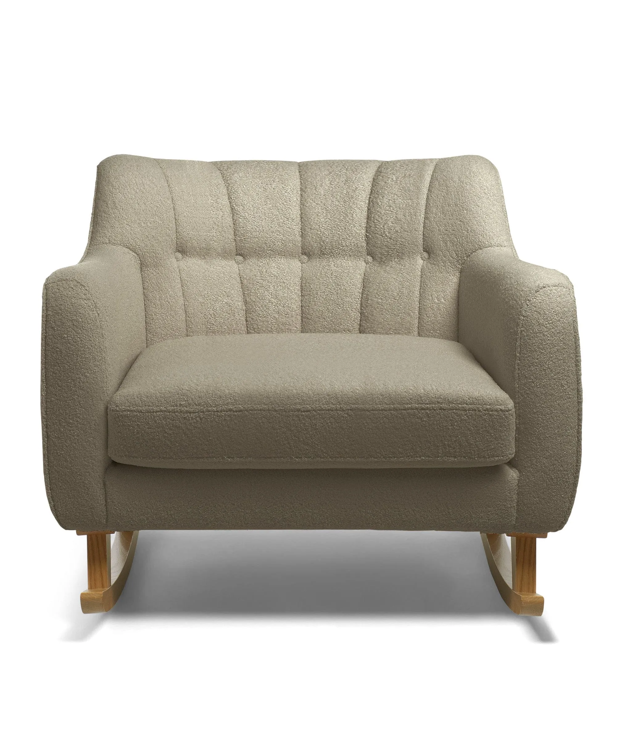Hilston Cuddle Chair & Footstool Set - Mink Boucle