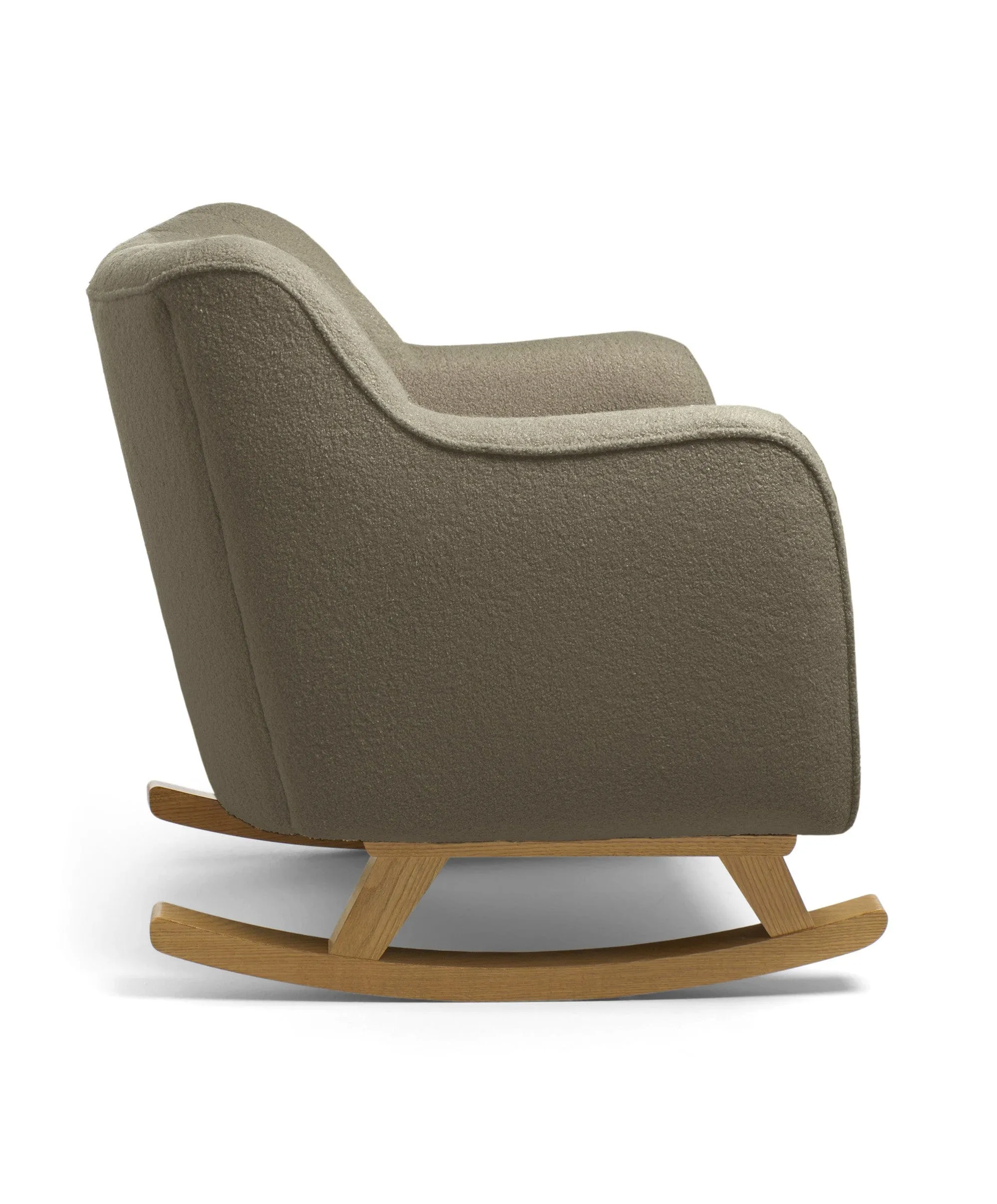 Hilston Cuddle Chair & Footstool Set - Mink Boucle