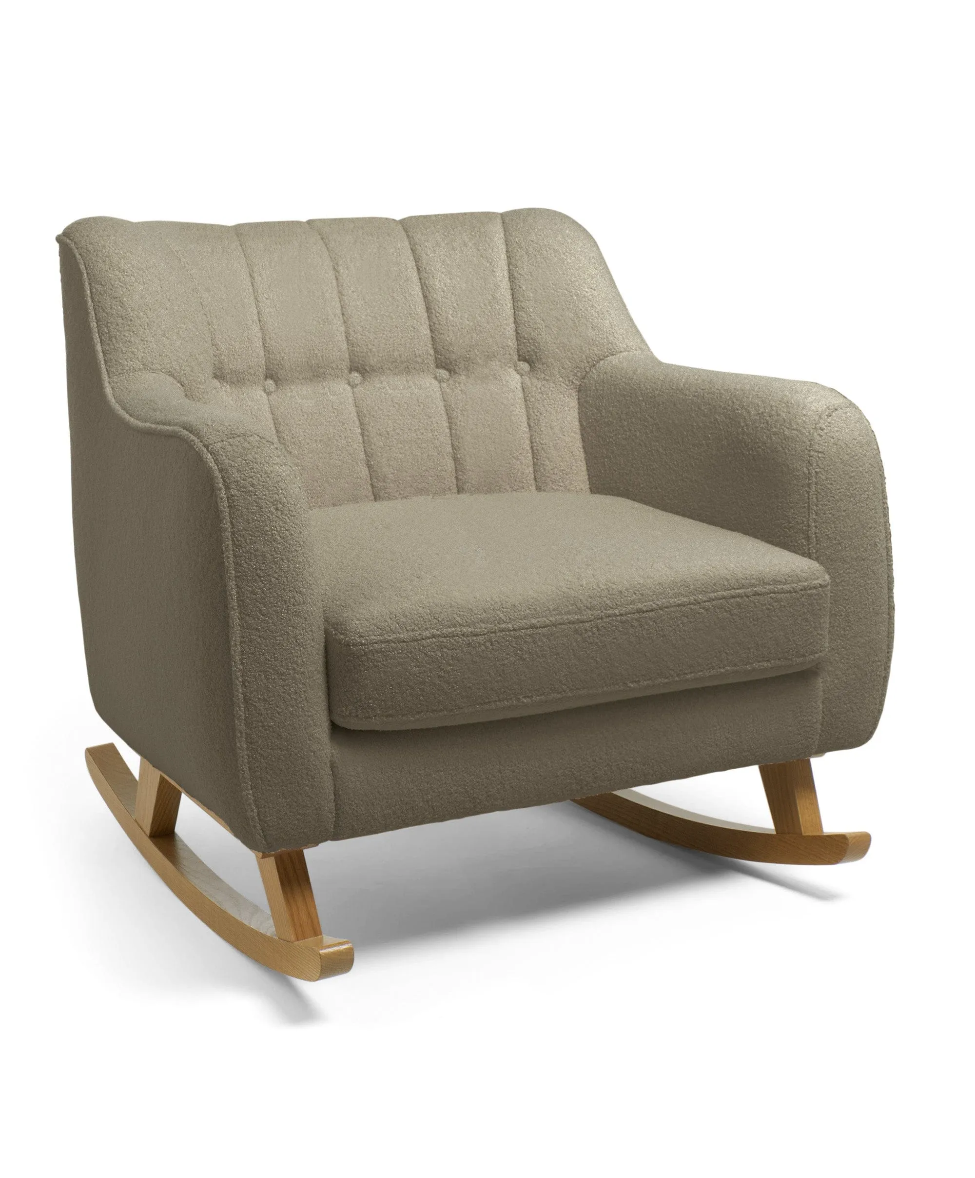 Hilston Cuddle Chair & Footstool Set - Mink Boucle
