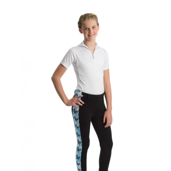 Kids Riding Tight w/Printed Leg Panel
