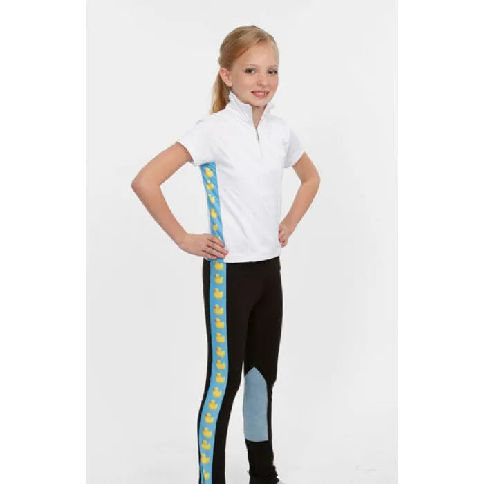 Kids Riding Tight w/Printed Leg Panel