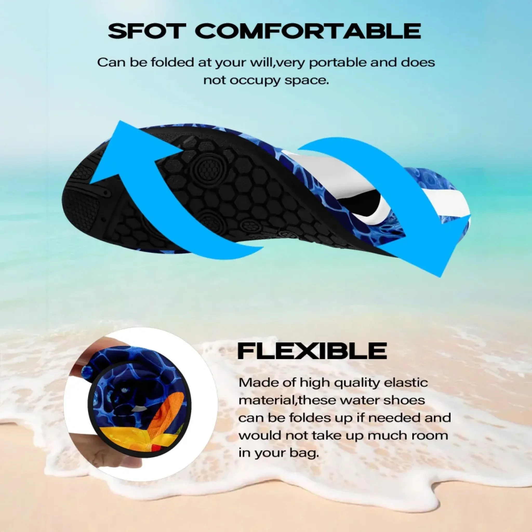 Personalized Beach Sneakers, Custom Summer Aqua Shoes, Breathable Water Shoes