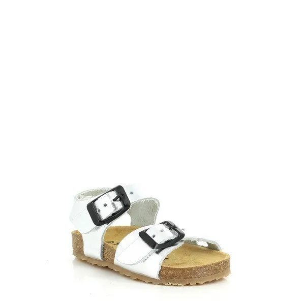Plakton 851407 Metallic Grey Slingback Kids Sandals