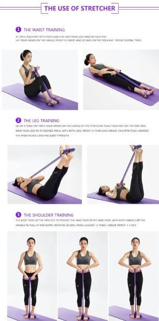 Portable Fitness Resistance Band with Pedal | ERGOHeal®