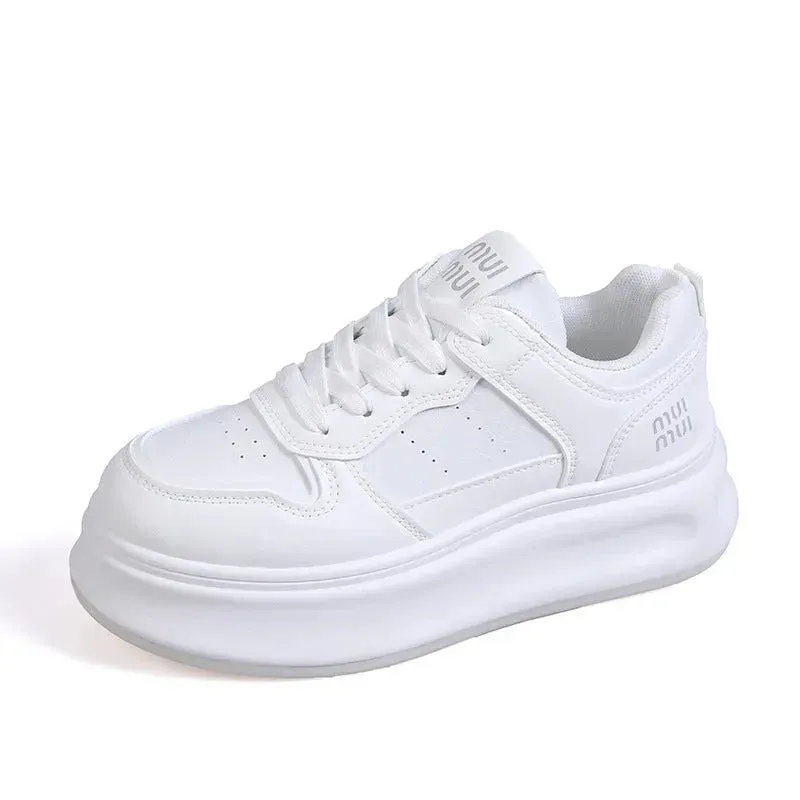 Round Toe Platform Sneakers