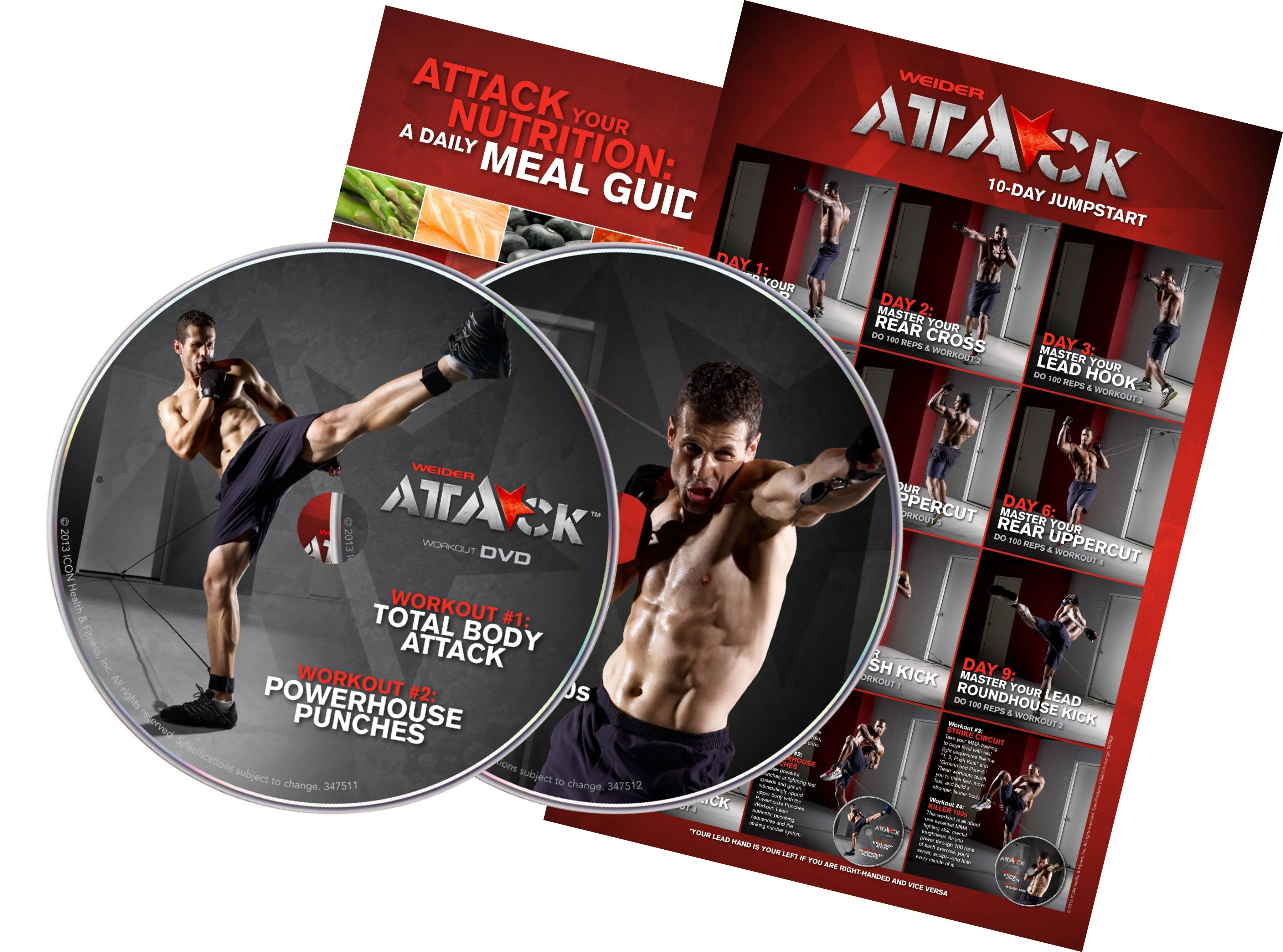 Weider Attack DVD Training Kit with Resistance Tubes