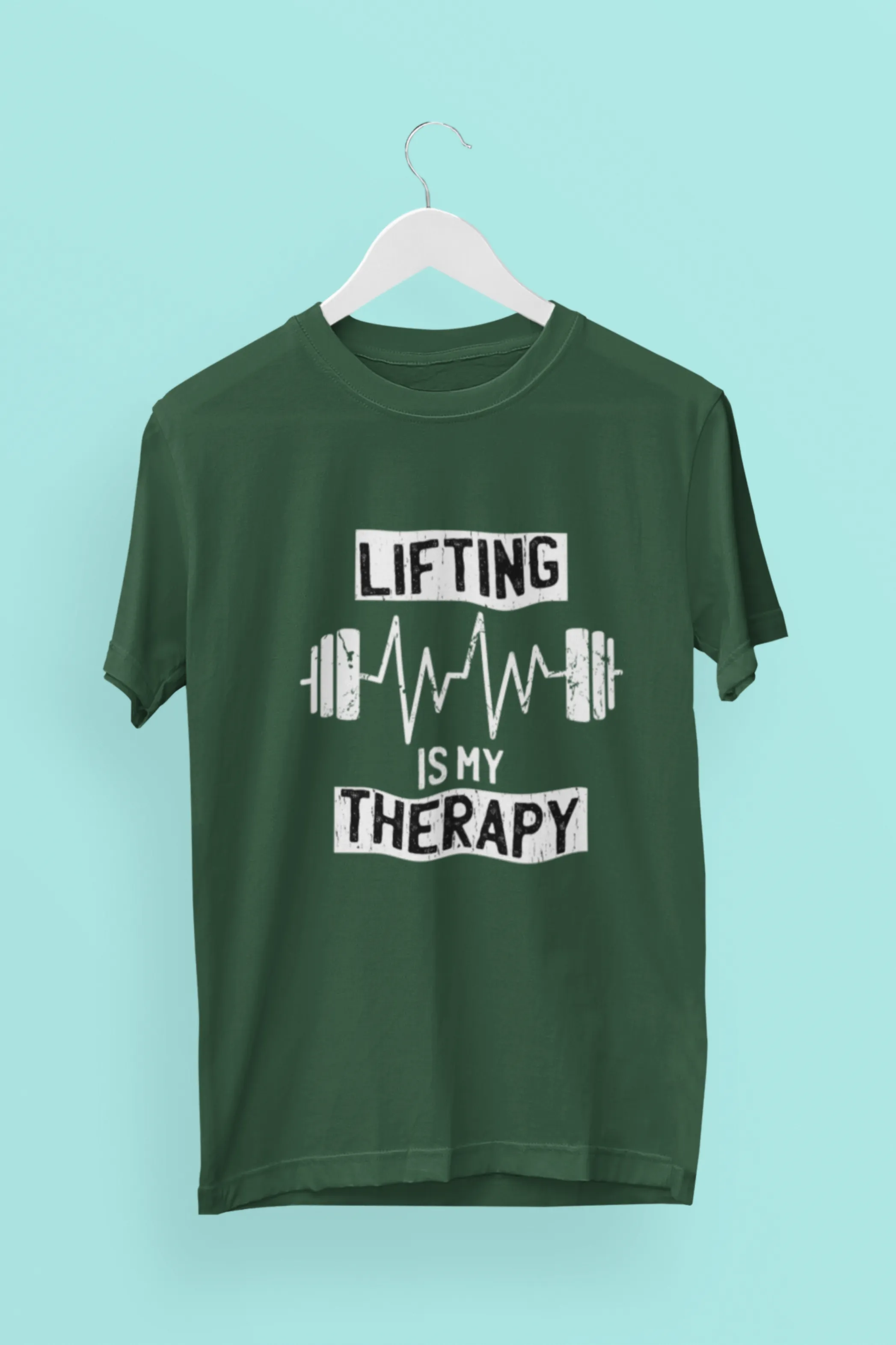 Weight lifting Therapy Printed Oversized T-shirt for Men