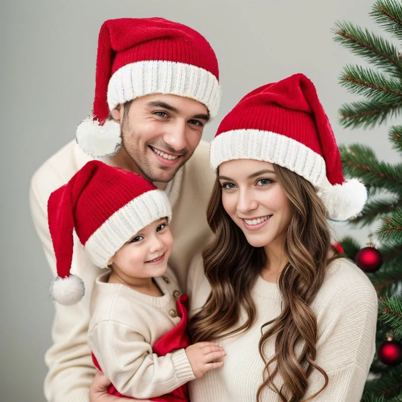Wholesale Christmas Winter Baby Parent-Child Holiday Holy Beanie